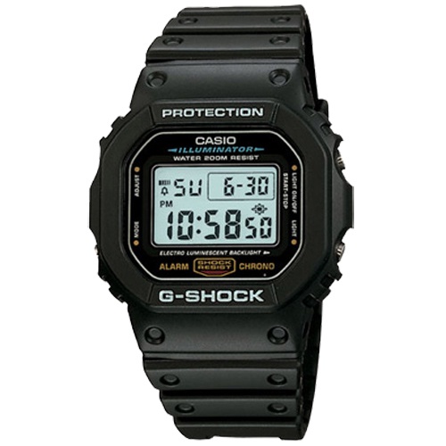 【CASIO】G-SHOCK 經典黑色運動電子錶(DW-5600E-1V) 快速出貨