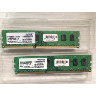 PATRIOT 美商博帝 DDR3 1600 2G RAM 記憶體 (終生保固