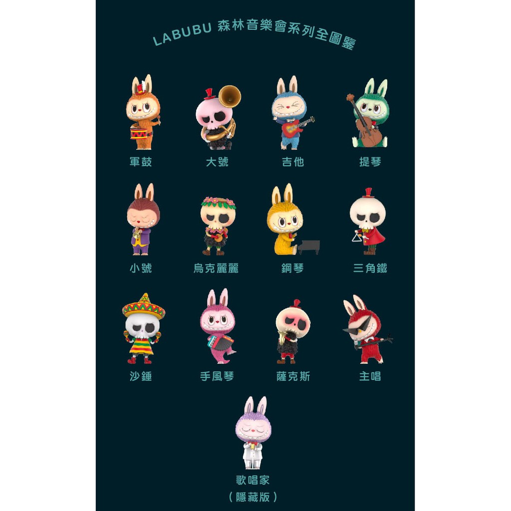 「現貨」 泡泡瑪特 Labubu 絕版 森林 音樂會 系列 公仔 盒玩 挑款 確認款 盲盒