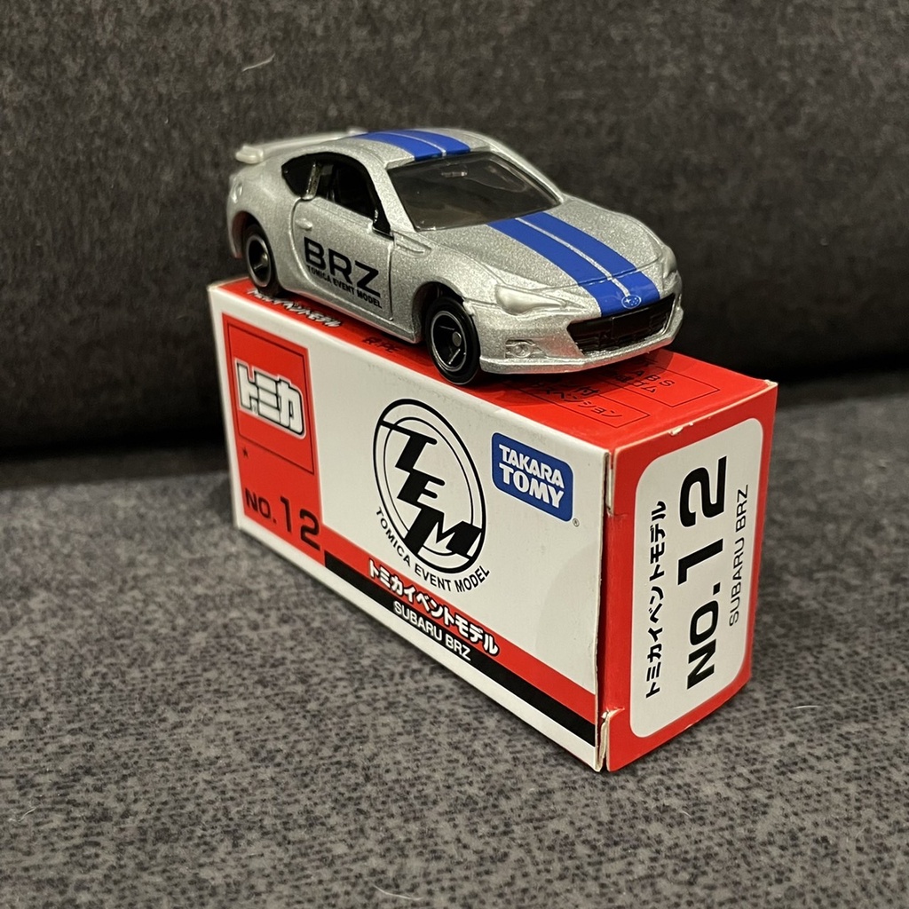 [小樂]蝦皮代開發票  會場車 TOMICA 多美 Subaru 速霸陸 BRZ NO.12 TEM 12 跑車 賽車