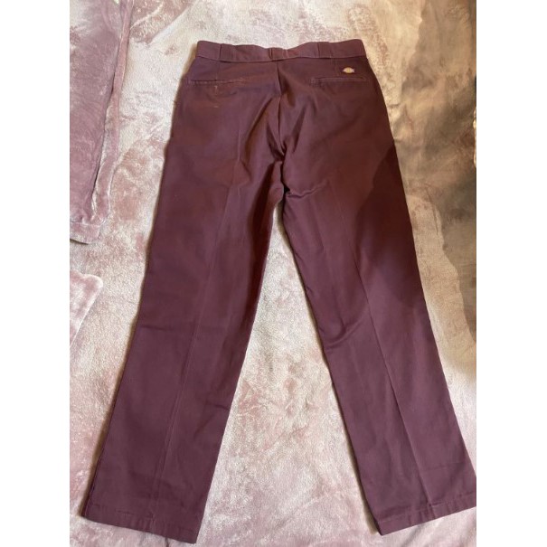 二手 Dickies 紫色卡其褲 工作褲  34X32 Made in Honduras