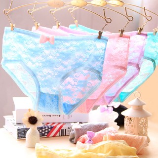 ❤ My Dear 貼身衣物小舖 ❤ 糖果色蕾絲蝴蝶結內褲-9171