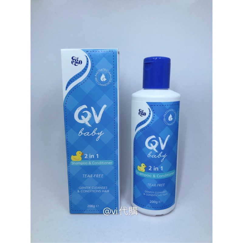 qv baby 2 in 1 shampoo & conditioner