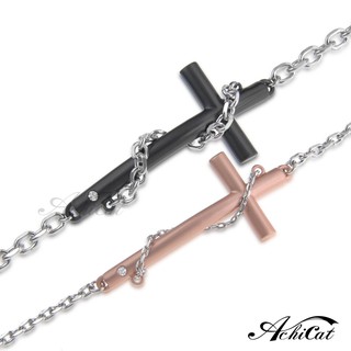 AchiCat．情侶手鍊．浪漫枷鎖．十字架．單個價格．情人節禮物．B096