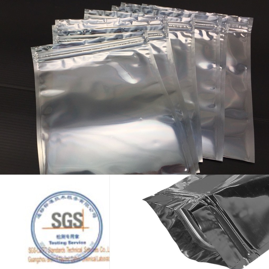 9x13cm(1包20入)防靜電袋加厚密封袋 夾鏈袋電子產品元件包裝袋 優質全新CPP電子靜電劑PET三層複合材料