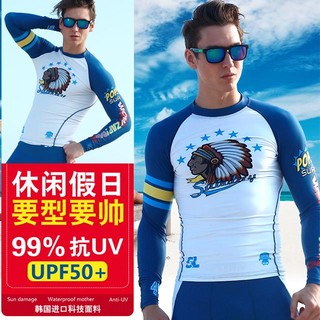 要改行，賠錢出清賣~新北市現貨，不用多等【高質感SABOLAY】男 裝長袖上衣~衝浪衣浮潛衣水服防曬衣水母衣M-137