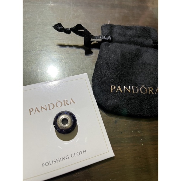 ［二手］潘朵拉 pandora 藍水晶串飾 手環串飾 串飾