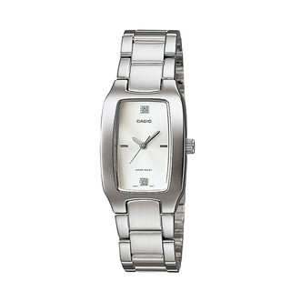 【奇異SHOPS】CASIO 卡西歐 酒桶型 時尚指針女錶-銀 全新原廠公司貨 LTP-1165A-7C2