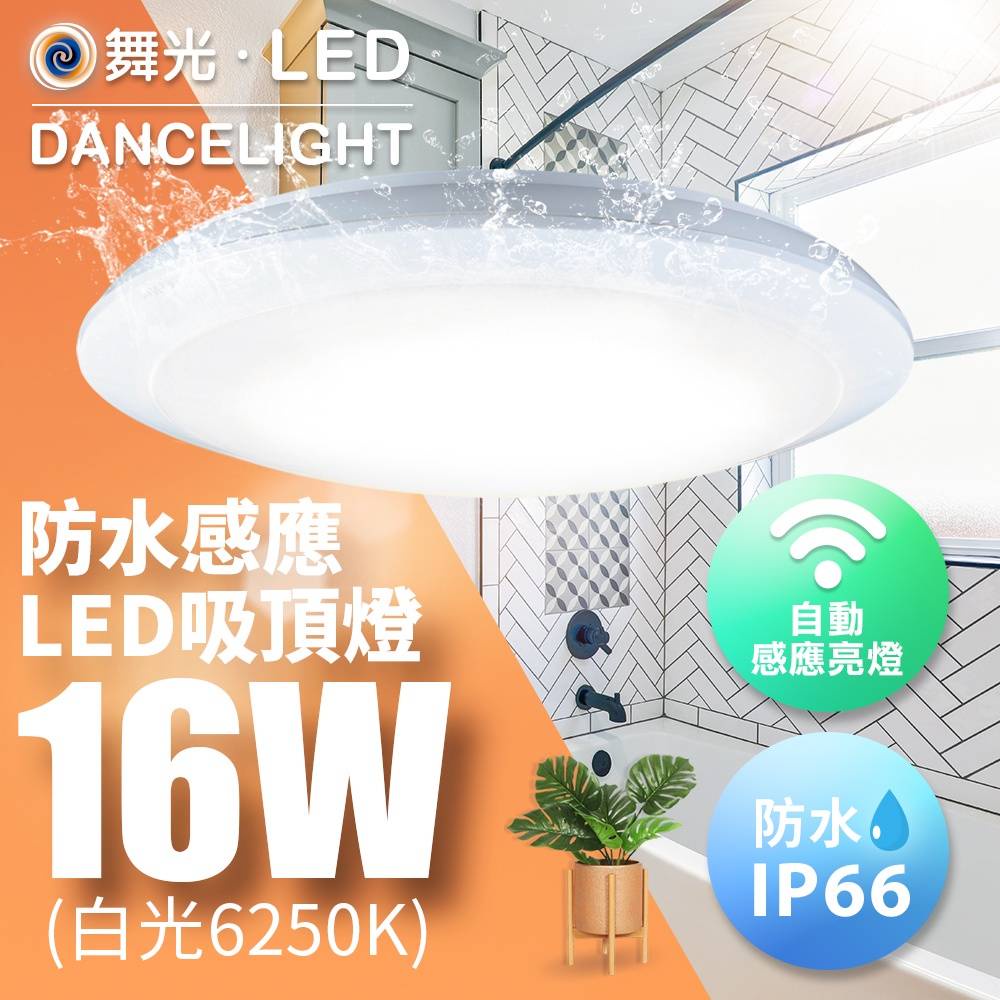 現貨供應 舞光 LED 16W 微波感應戶外防水吸頂燈/防盜燈/IP66防護等級