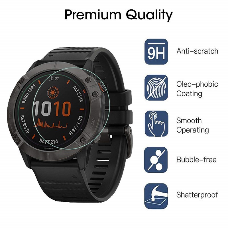 【送貼膜神器】適用 GARMIN Fenix 6 Pro 6X Pro Solar 保護貼 貼膜 手錶 鋼化玻璃貼
