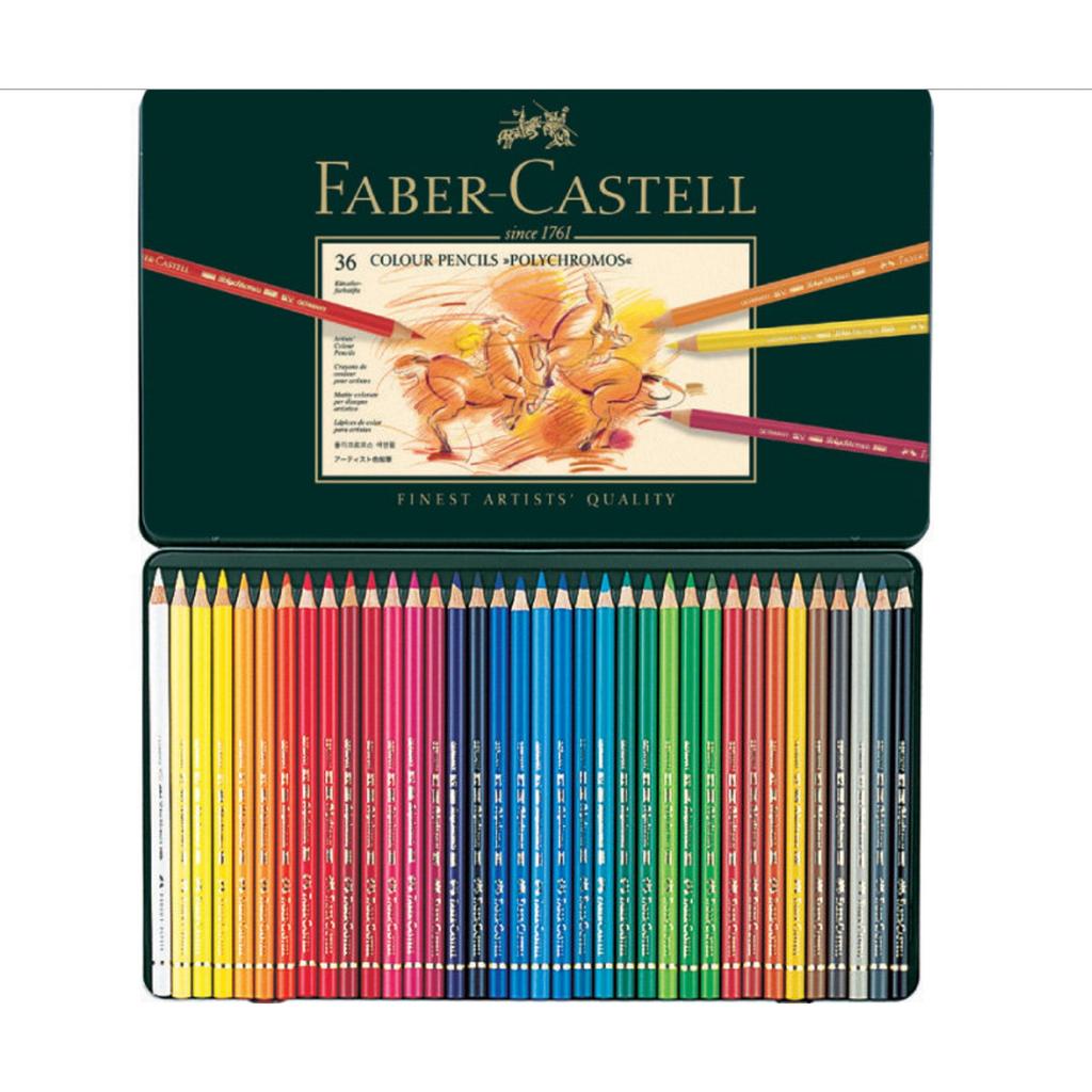 小資媽媽 德國 輝柏 Faber Castell 專家級 藝術家級 綠盒 36色 油性色鉛筆
