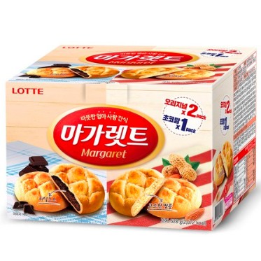 韓國 樂天 LOTTE Margaret 瑪格莉特小餅乾 巧克力派 花生派 3盒綜合包 2+1