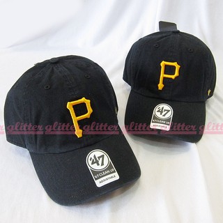 glitter。預購 47Brand MLB Clean Up 匹茲堡 海盜隊 軟布 老帽 棒球帽