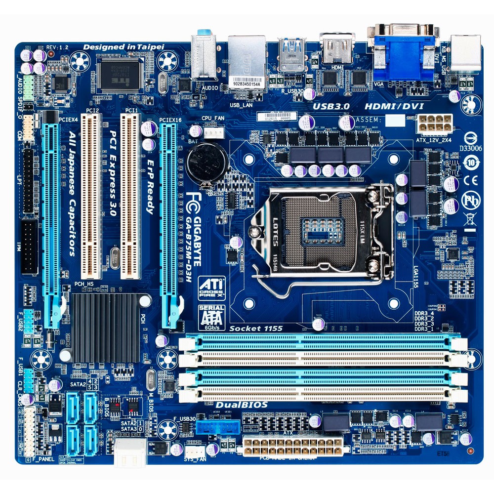 Gigabyte B75M-D3H for qaz