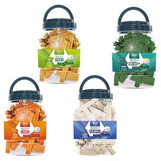 【寵麻吉】Baster巴絲特 桶裝 機能潔牙骨 1KG (三藻合一/葉黃素/香醇牛奶/蝦紅素)