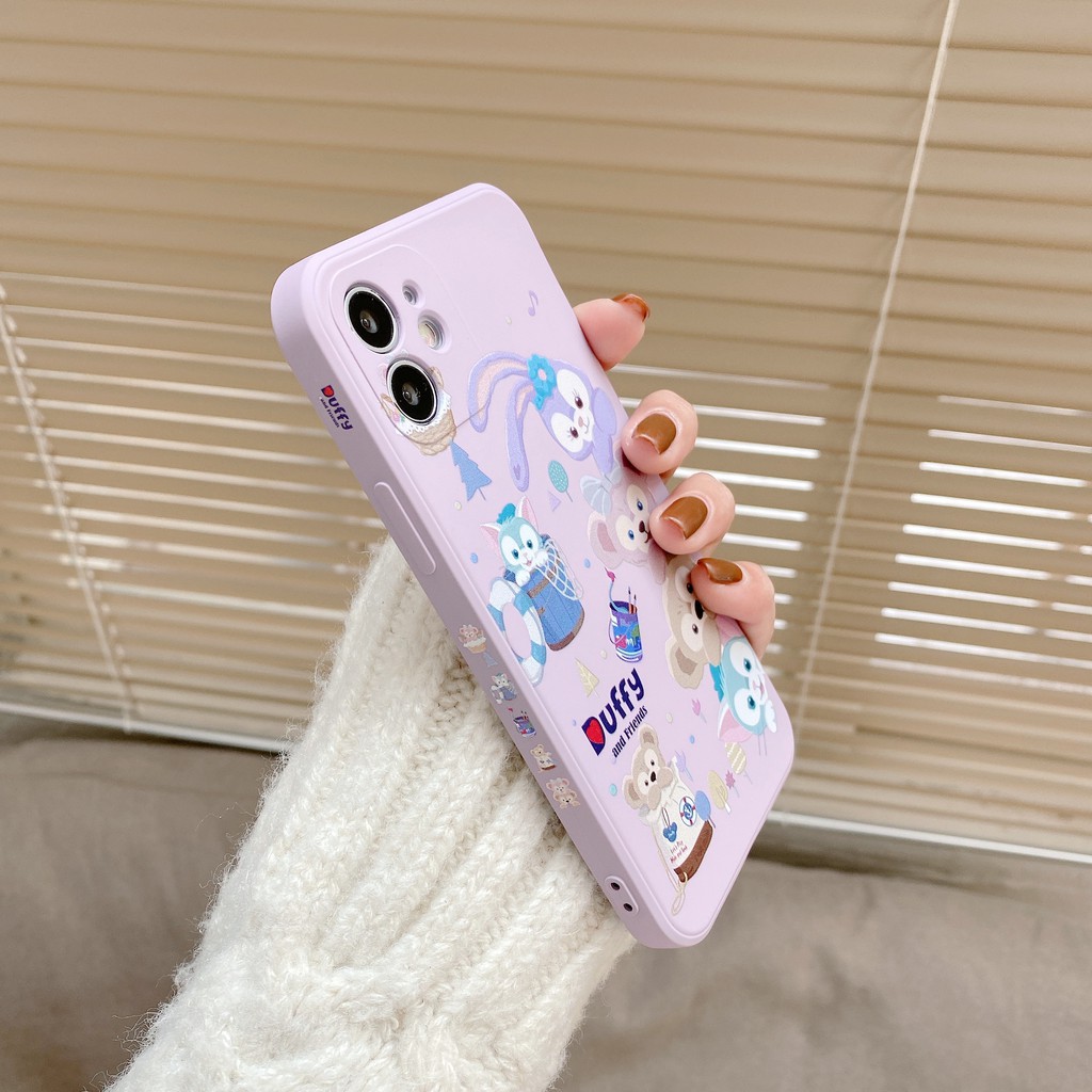 星球 紫色蘋果手機殼女史黛拉達菲熊側邊圖案適用iphone 11 12 Pro Max Xr I8 7plu 蝦皮購物
