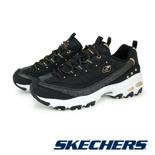 【SKECHERS】 女 休閒系列 D’LITES - 149267 - 黑金 BKGD