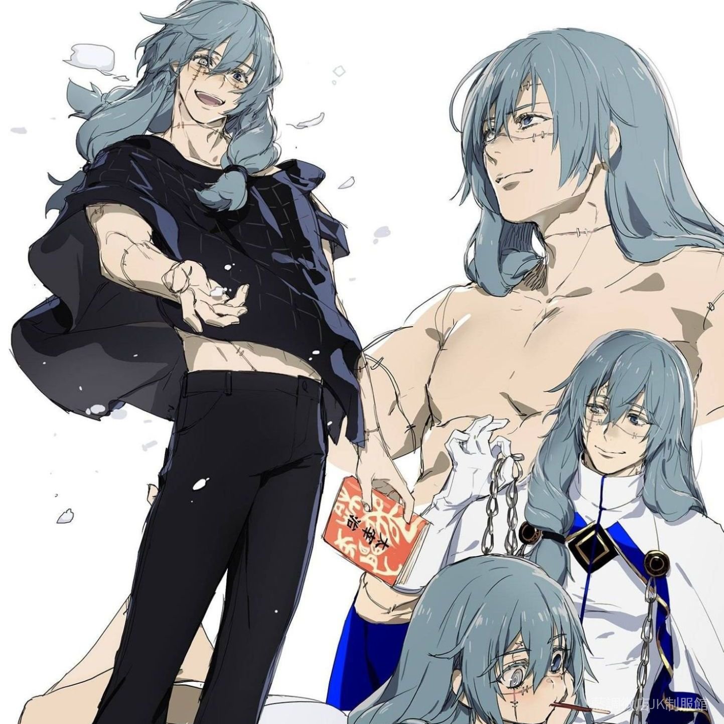 貓耳蒼蒼 咒術回戰真人cos服五條悟cos真人上衣cosplay 真人cos服裝正版 蝦皮購物