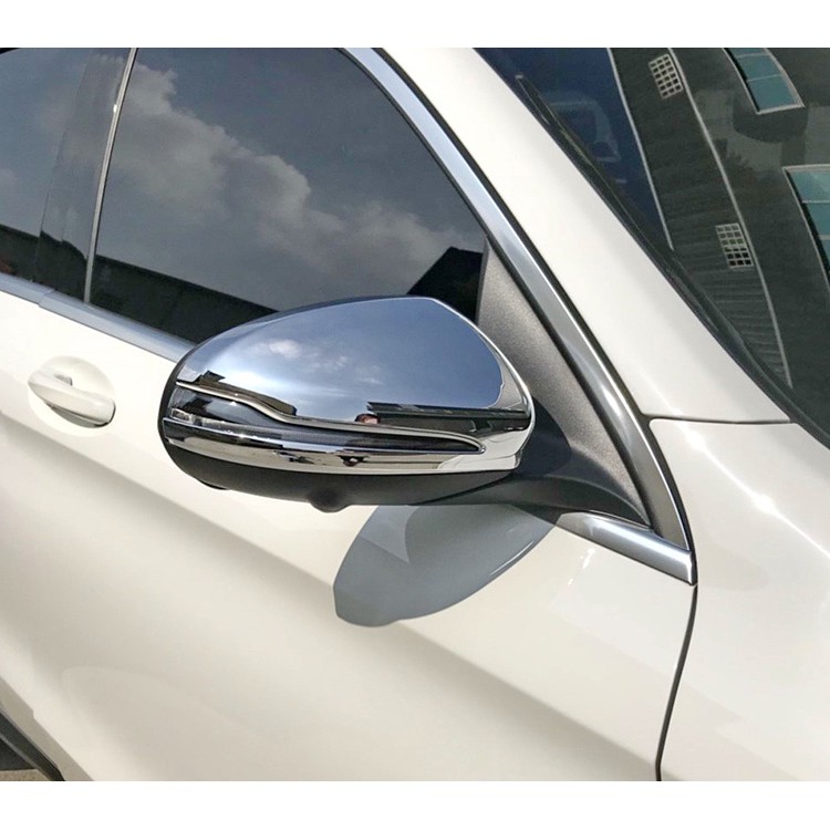 圓夢工廠 Benz 賓士 GLC C253 2016~2019 GLC220 GLC250 改裝 鍍鉻銀 後視鏡蓋 飾貼