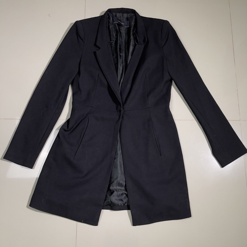 Zara Basic 女式長款西裝外套黑色全新原裝