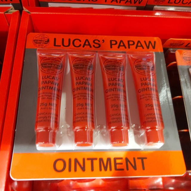 【代購+免運】Costco Luca's Papaw 澳洲木瓜霜 4入×25g