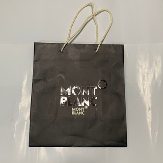 【二手商品】萬寶龍 Montblanc 紙袋 黑色 提袋 手提袋 紙袋 禮品袋 (中提袋)