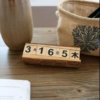 ZAKKA 桌上型實木原木日曆 桌曆 現貨