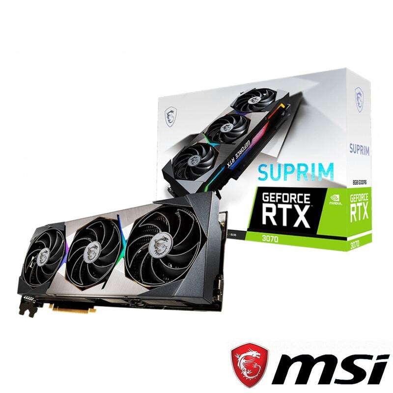 MSI 微星 GeForce RTX3070 SUPRIM 8G 顯示卡