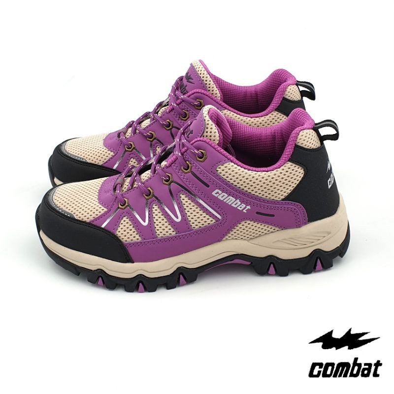 【MEI LAN】COMBAT (女) 機能 防潑水 戶外 登山鞋 健行 踏青鞋 透氣 止滑 592 卡其 另有黑色