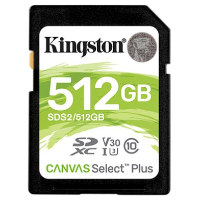 金士頓 SDS2/512GB 512G Canvas Select Plus SD 記憶卡 相機錄影用