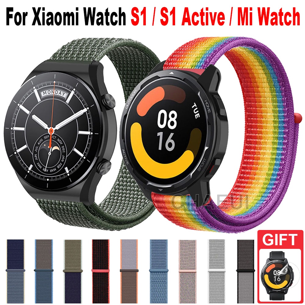 Xiaomi Watch S3 錶帶 小米手錶 2 Pro 尼龍錶帶 S1 Active 魔術貼錶帶 小米手錶運動版錶帶