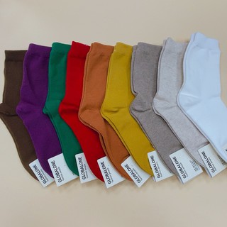 韓國襪子 韓襪 多件優惠 素色長筒襪 堆堆襪 質感佳 百搭襪子 多種顏色 【花想容】