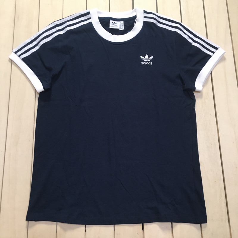 國外帶回Adidas Originals 短袖T恤三線三葉草深藍、粉紅DH4423、DH3186 男女皆可| 蝦皮購物