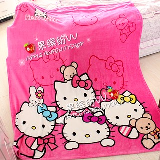 hello kitty 凱蒂貓 珊瑚絨被絨毯 毯子 毛巾被夏涼被毛毯休閑毯