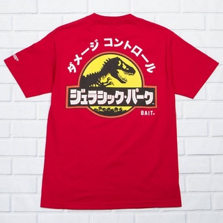 BEETLE BAIT X JURASSIC PARK 聯名 侏儸紀公園 恐龍 日文 紅 红黃 短袖 TEE