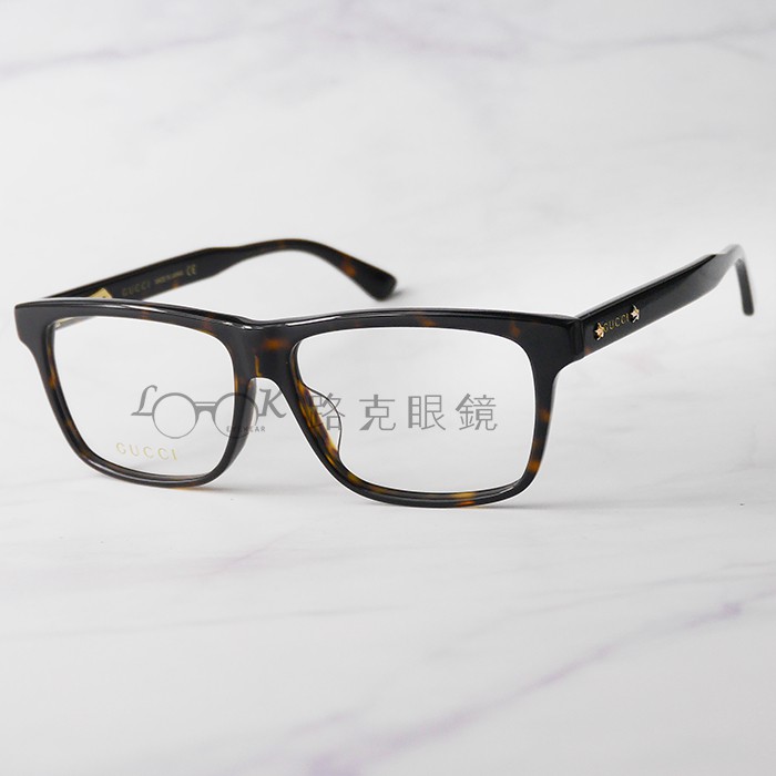 【LOOK路克眼鏡】GUCCI 光學眼鏡 琥珀 方框 GG0269OA 002
