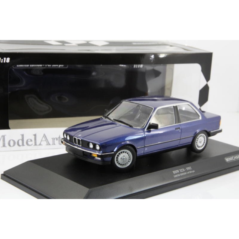 【模型車藝】1/18 Minichamps BMW 323i(E30) 1982 Blue藍 全球限量504台『現貨』