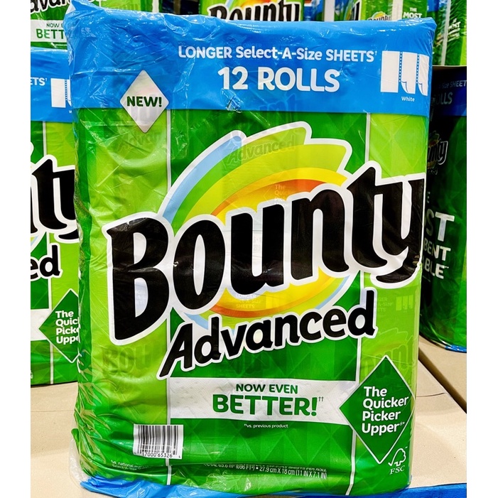 (現貨)Bounty 兩層隨意撕特級廚房紙巾 101張 X 12捲(拆袋分購)(好市多廚房紙巾)