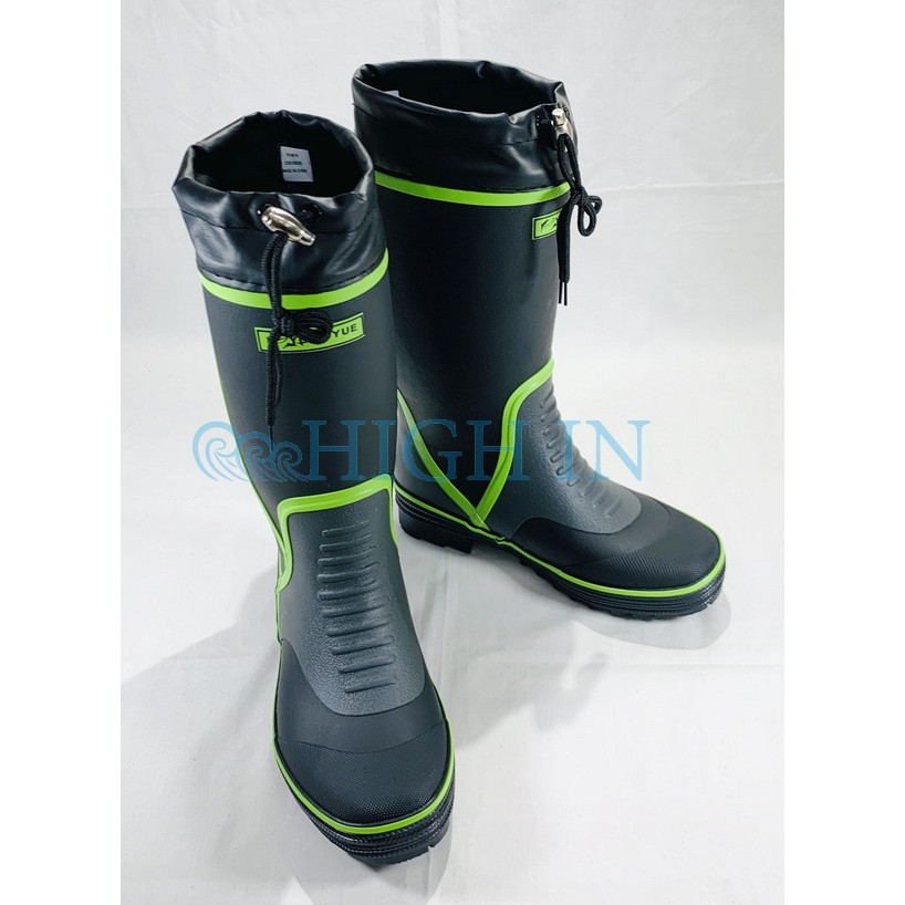 High-In 橡膠長筒防滑雨鞋 與日本同步採用輕量化橡膠雨靴