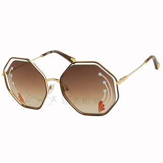 【LOOK路克眼鏡】Chloé 太陽眼鏡 八角形 琥珀 圖案 CE132SRI 258