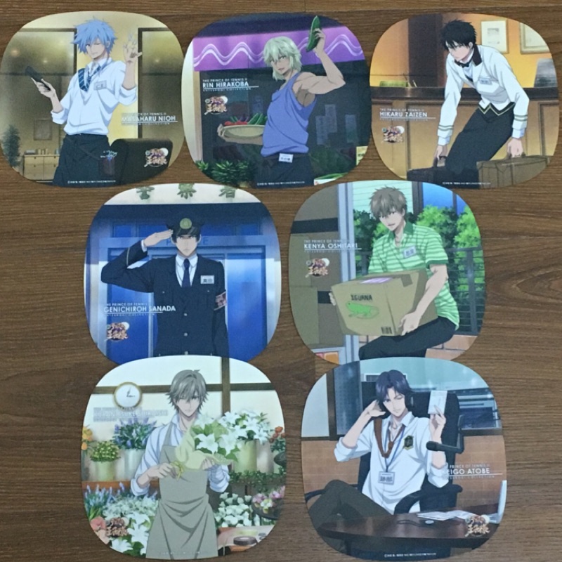 日版 網球王子 滑鼠墊貼紙 財前光 仁王雅治 平古場凜 跡部景吾 白石藏之介 忍足謙也 真田弦一郎 滑鼠墊 貼紙