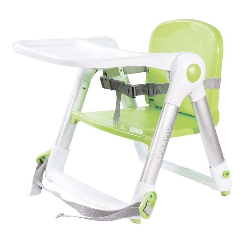 全新Apramo Flippa 英國 可攜式兩用兒童餐椅(糖果綠)(餐椅附提袋)