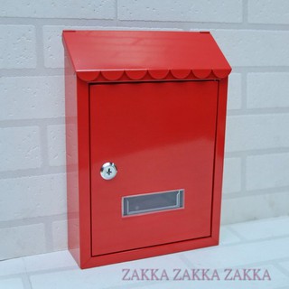 [HOME] 紅色信箱 花邊信箱 超取限3件 屋簷造型鍛鐵信箱 郵箱 郵筒 現代 簡約 意見箱