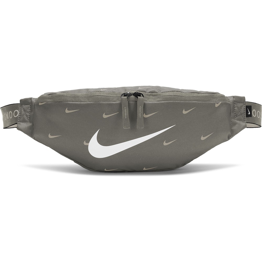 Nike Heritage Swoosh 側背包 腰包 滿版 灰【運動世界】DC7343-320