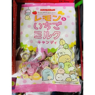 日本 早川製菓 HAYAKAWA 角落生物 檸檬/草莓牛奶糖