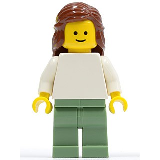 玩樂趣 LEGO樂高 10185 街景系列 女士 二手人偶 twn073