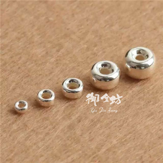 【御金坊手作材料】S925國際純銀 車輪珠 水泡珠 車輪 銀隔珠 銀飾 DIY材料