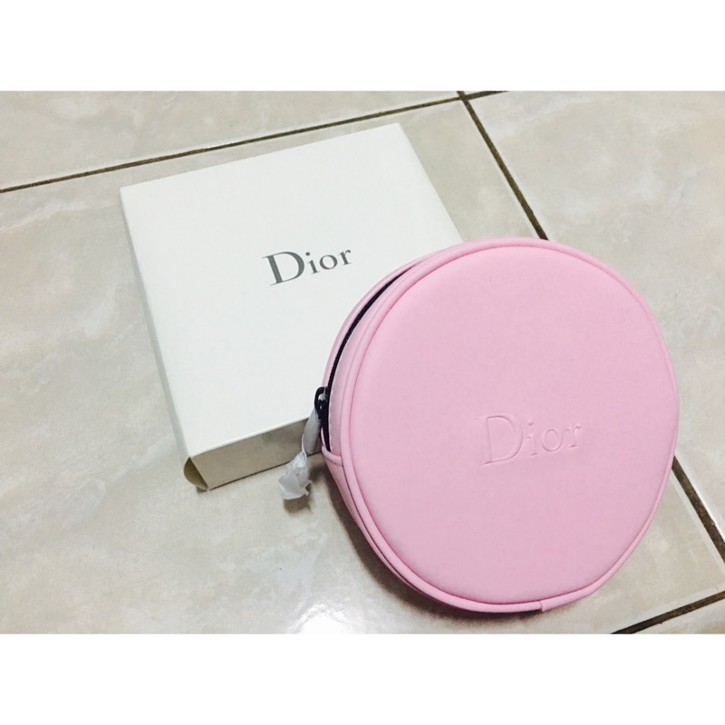 Dior粉紅小圓化妝包