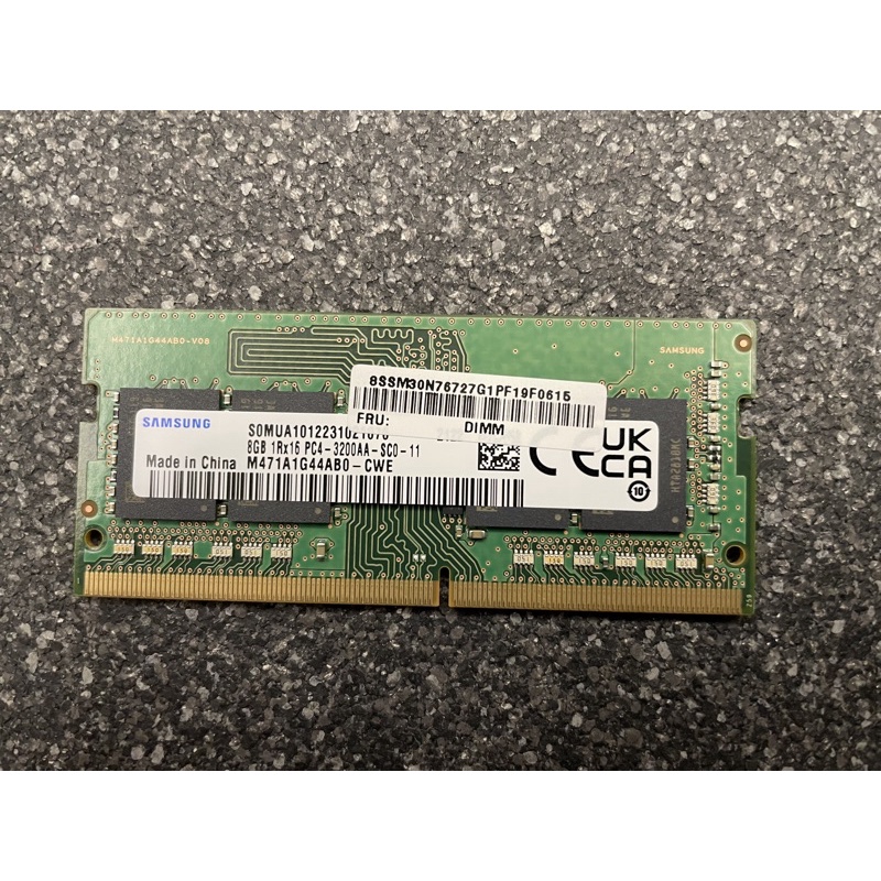 筆電專用記憶體RAM SAMSUNG DDR4 3200 8G