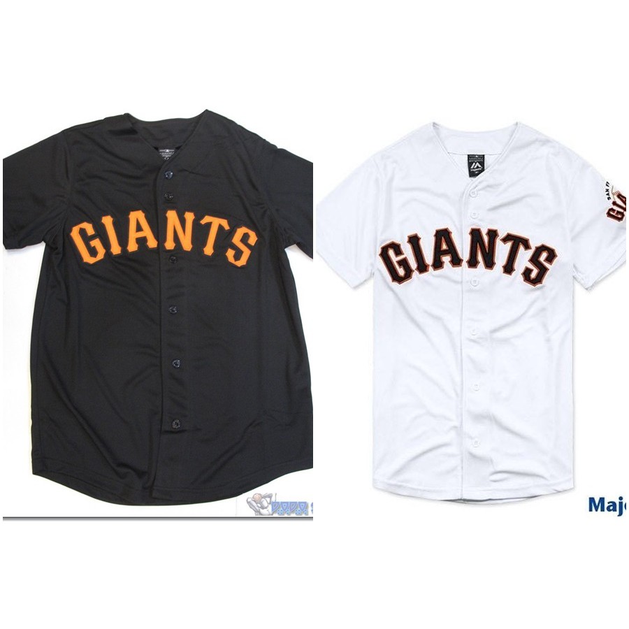 dodo_sport＊MLB 美國大聯盟Majestic 舊金山巨人隊 SF Giants棒球衣(黑)快排材質